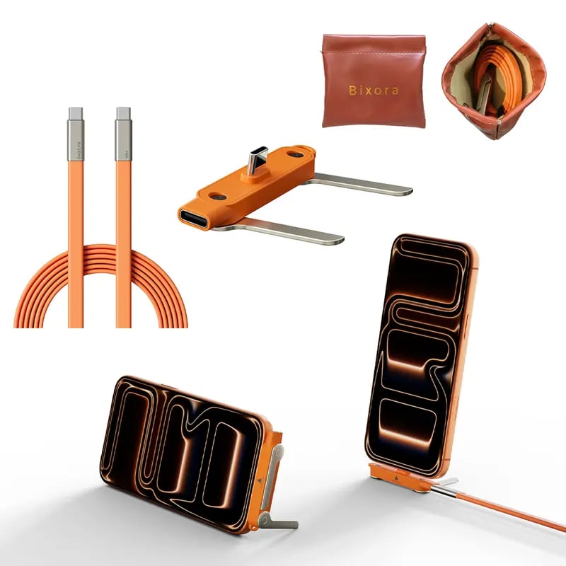 KickCable | 2'si 1 arada Modüler Standlı Şarj Kablosu