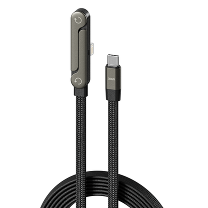 KickCable | 2'si 1 arada Standlı Şarj Kablosu (1,5 m/5 ft)